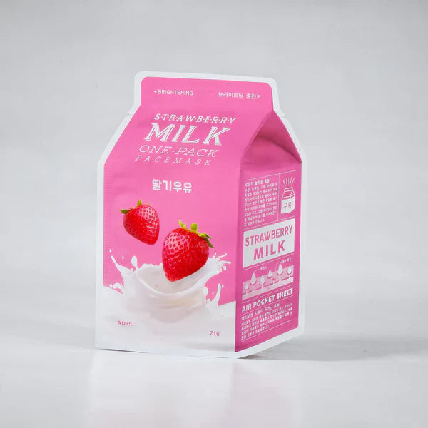 A'pieu Strawberry Milk One-Pack Face Mask - Mάσκα προσώπου για ενυδάτωση