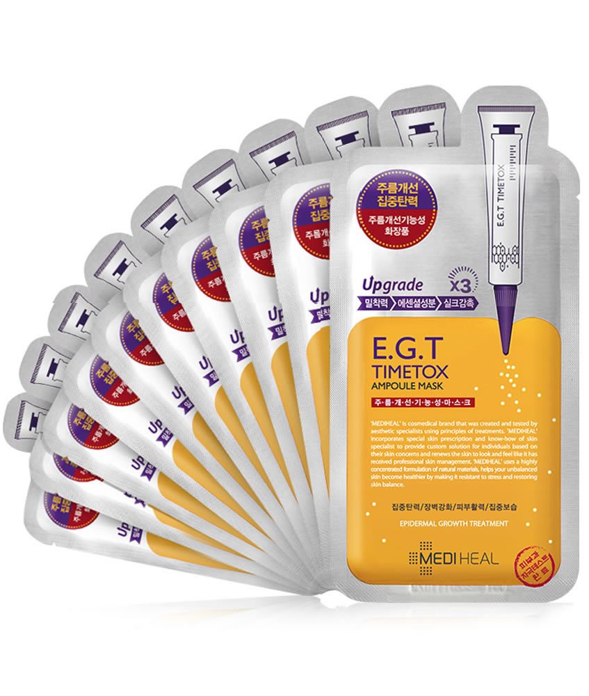 Mediheal E.G.T Timetox Ampoule Mask Ex. - Μάσκα για σύσφιξη και αντιμετώπιση των ρυτίδων