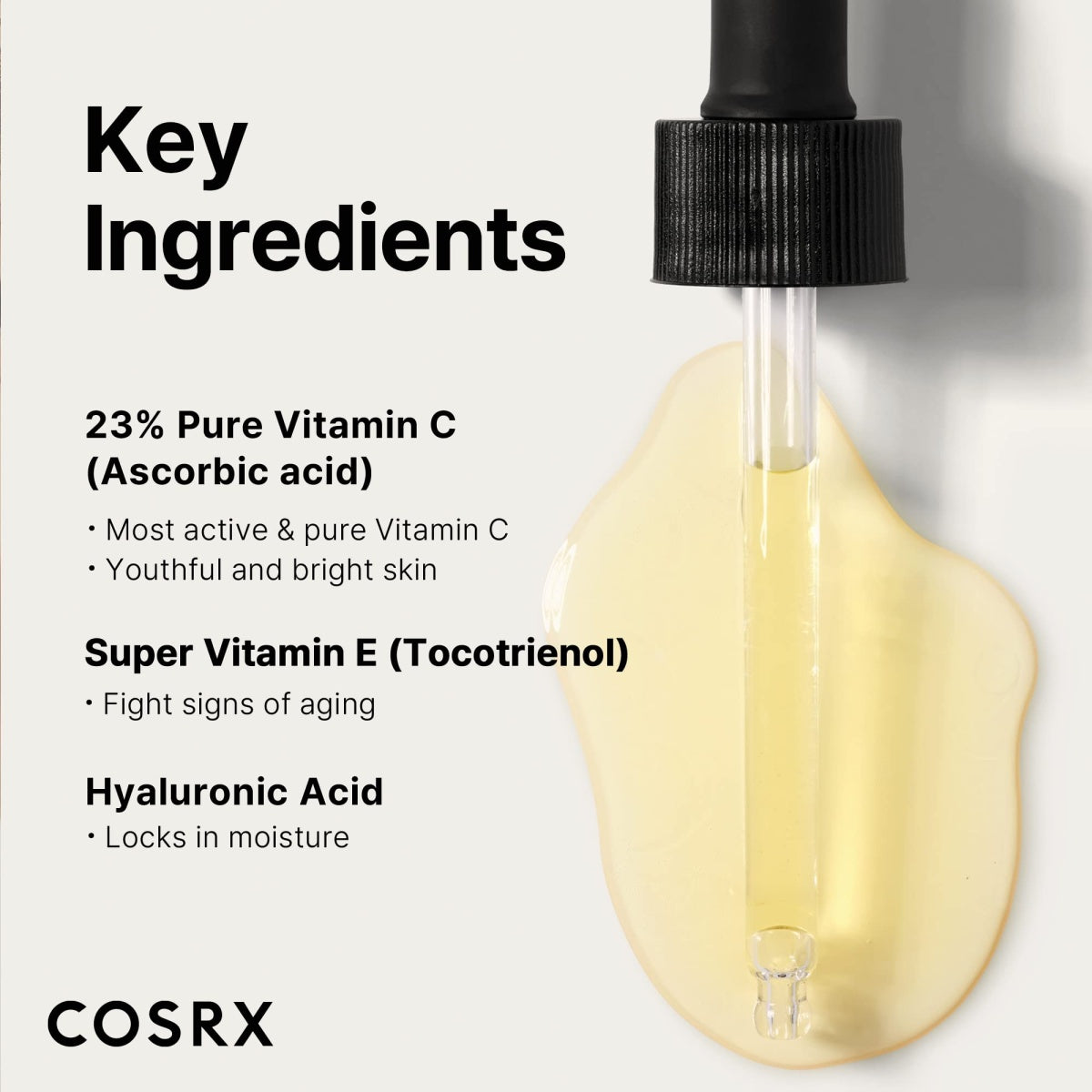 Cosrx The Vitamin C 23 Serum - Ενυδατικός & Αντιγηραντικός Ορός Προσώπου με καθαρή βιταμίνη C 23% & Βιταμίνη E για Αποτoξίνωση & Λάμψη