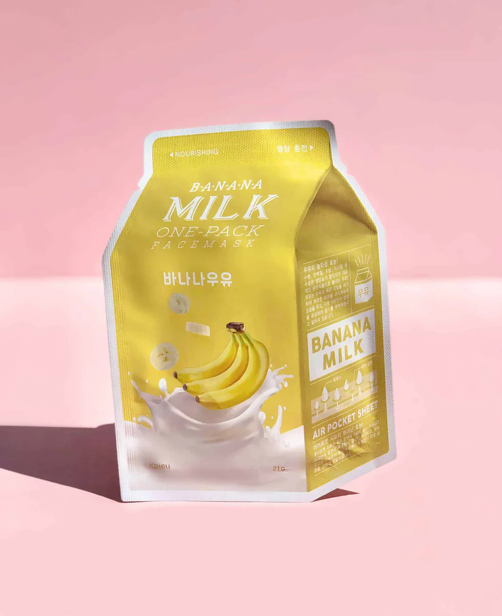 A'pieu Banana Milk One-Pack Face Mask - Mάσκα προσώπου για ενυδάτωση
