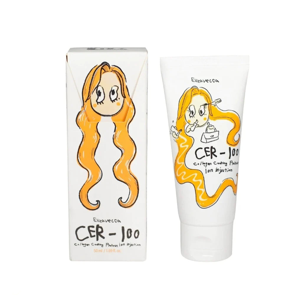 Elizavecca Cer-100 Collagen Ceramide Coating Protein Treatment 50ml - Mάσκα κολλαγόνου για λάμψη και απαλότητα μαλλιών