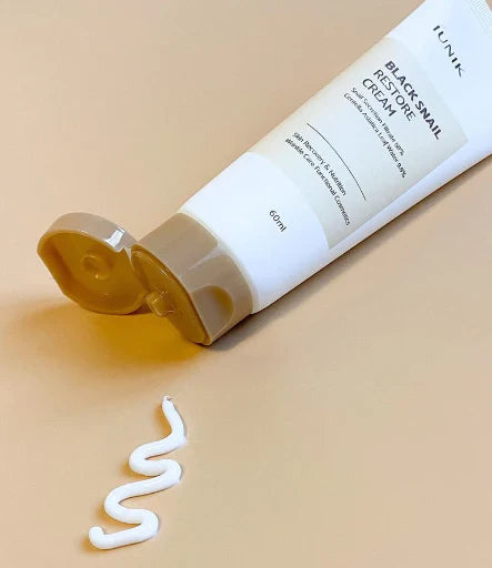 IUNIK Black Snail Restore Cream 60ml - Αναζωογονητική κρέμα προσώπου με βλεννίνη μαύρου σαλιγκαριού