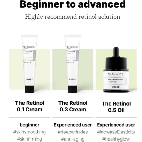COSRX The Retinol 0.1 Cream 20ml - Κρέμα Προσώπου Νυκτός για Σύσφιξη & Ακμή με Καθαρή Ρετινόλη
