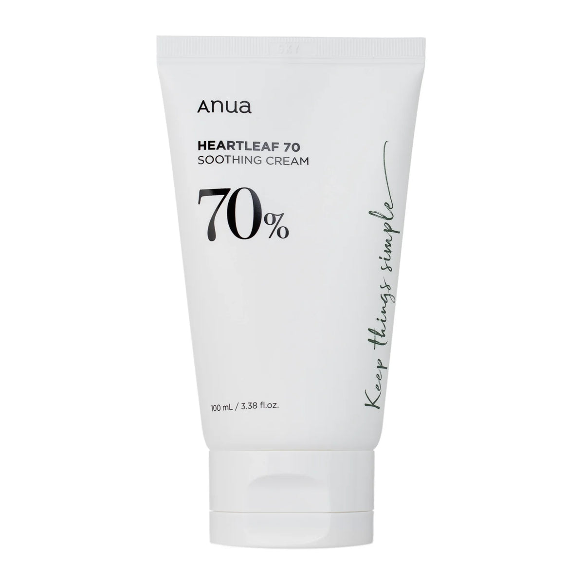 Anua Heartleaf 70% Soothing Cream 100ml - Ενυδατική Κρέμα Προσώπου με εκχύλισμα Heartleaf & κεραμίδια