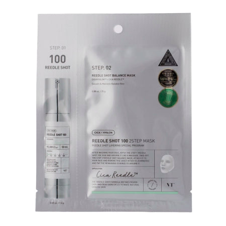 VT Cosmetics - Reedle Shot 100 2Step Mask - Μάσκα 2 βημάτων με τεχνολογία μικροβελόνων
