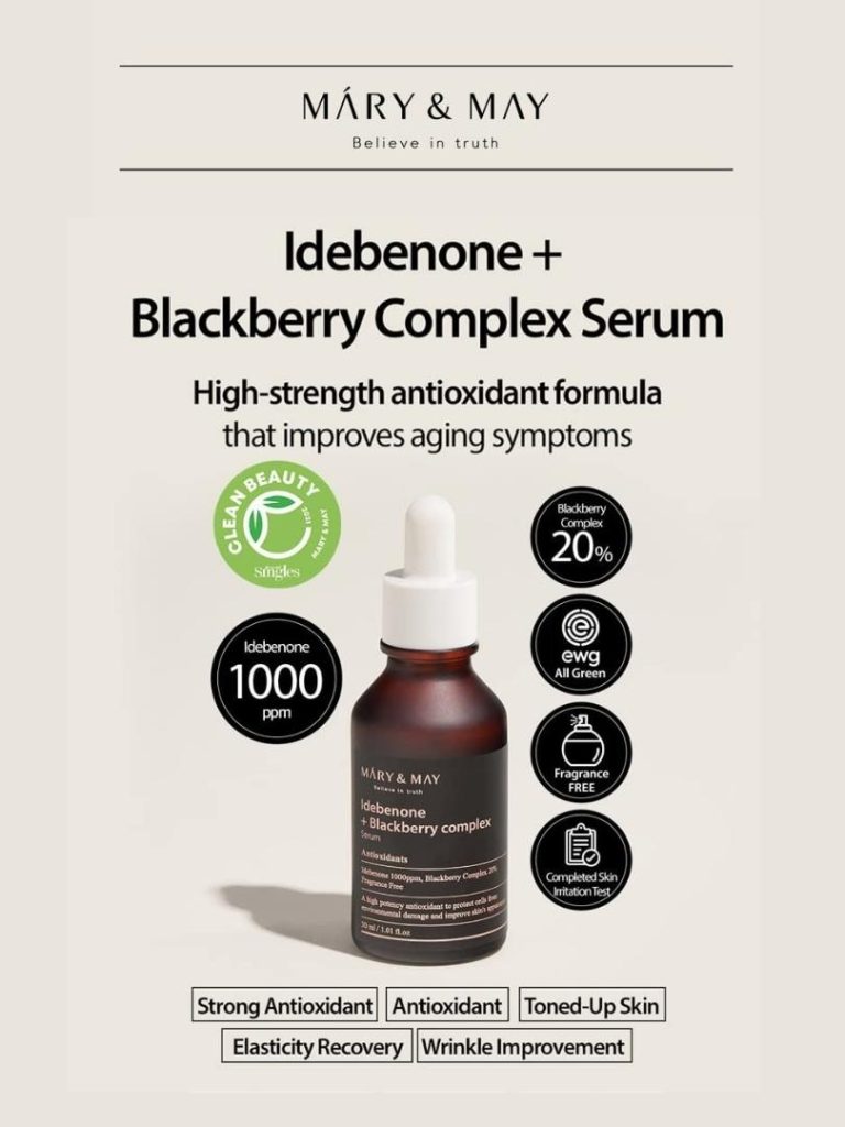 MARY&MAY Idebenone + Blackberry Complex Serum - Ορός με αντιοξειδωτικές ιδιότητες