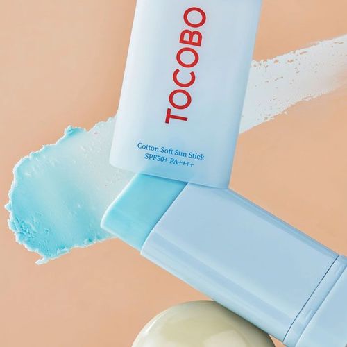 Tocobo Cotton Soft Sun Stick SPF50 PA++++ High Protection - Ενυδατικό στικ αντηλιακό απαλό με ματ αποτέλεσμα
