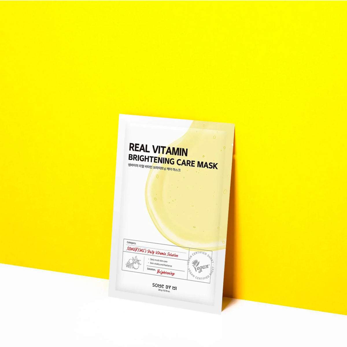 Some By Mi Real Vitamin Brightening Care Mask - Μάσκα με αντιγηραντική δράση & λάμψη