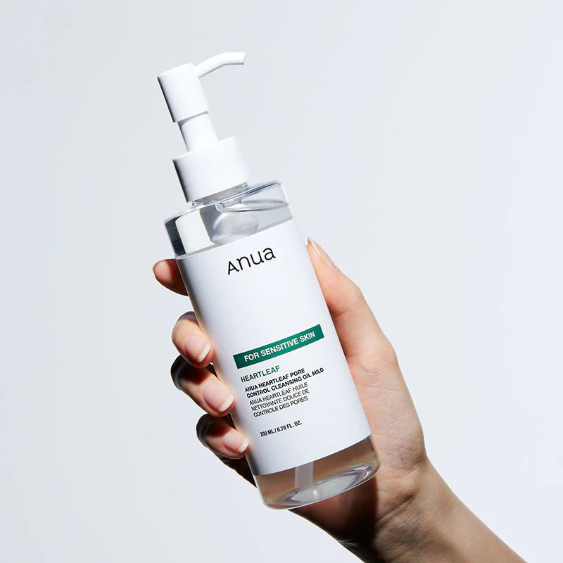 Anua Heartleaf Pore Control Cleansing Oil Mild - Λάδι Καθαρισμού Προσώπου & Ματιών για ευαίσθητες επιδερμίδες