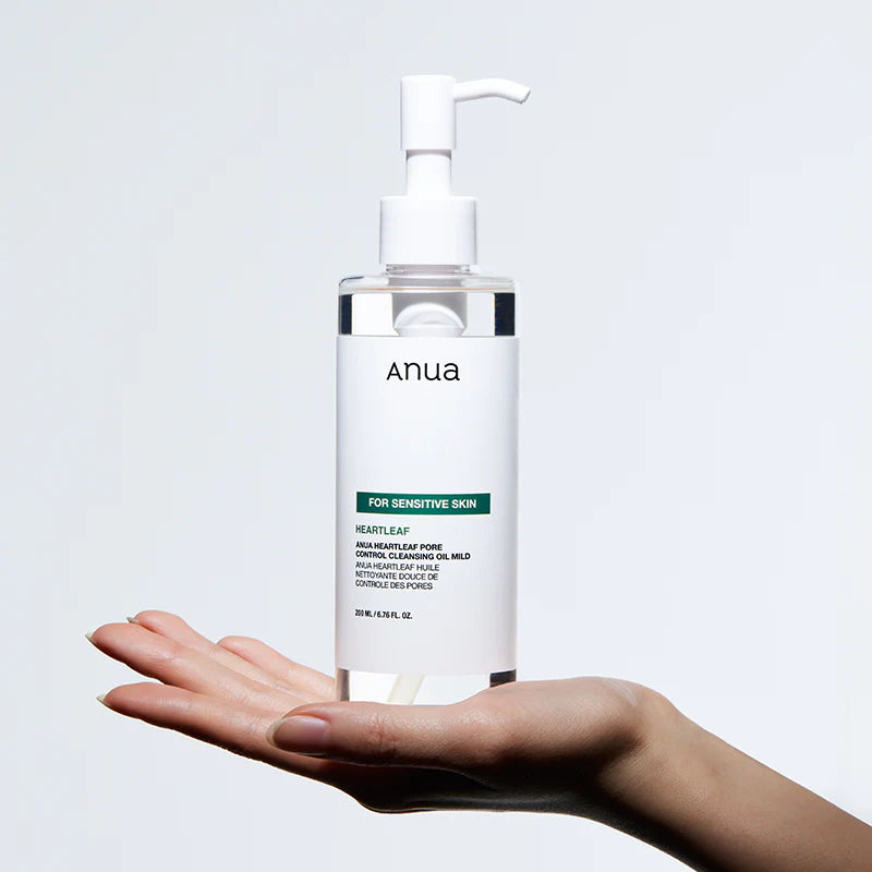 Anua Heartleaf Pore Control Cleansing Oil Mild - Λάδι Καθαρισμού Προσώπου & Ματιών για ευαίσθητες επιδερμίδες