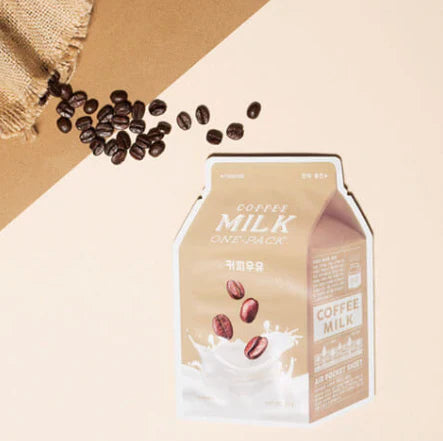 A'pieu Coffee Milk One-Pack Face Mask - Mάσκα προσώπου για ενυδάτωση και σύσφιξη