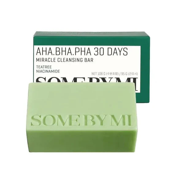 Some By Mi AHA BHA PHA 30 Days Miracle Cleansing Bar -  Μπάρα Σαπουνιού Καθαρισμού Προσώπου για Ακνεϊκές Επιδερμίδες