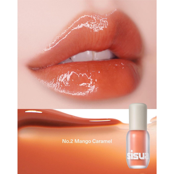Unleashia Sisua Popcorn Syrup Lip Plumper - No.2 Mango Caramel - Τιντ Χειλιών