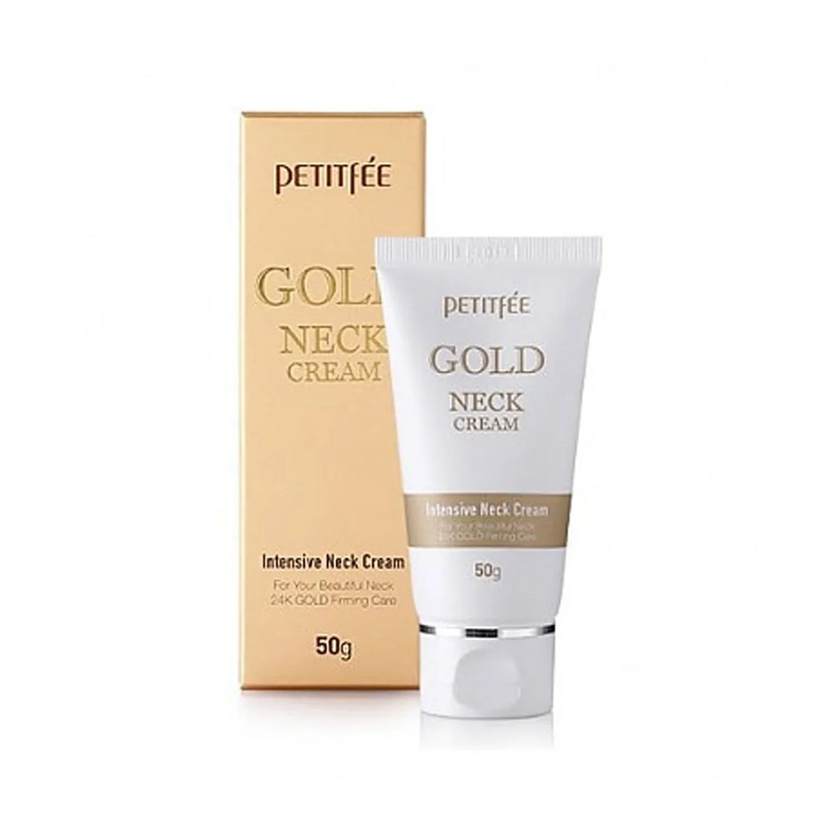 PETITFEE Gold neck cream - Συσφικτική κρέμα λαιμού και ντεκολτέ με χρυσό 24 καρατίων