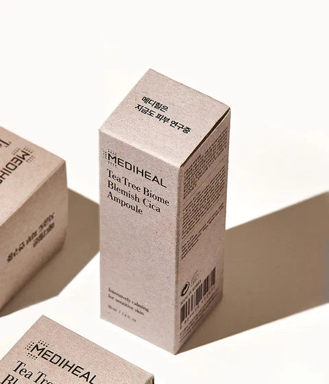 MEDIHEAL Tea Tree Biome Blemish Cica Ampoule - Αμπούλα για καταπολέμηση των κηλίδων και μείωση του ερεθισμού