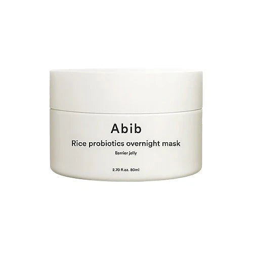 Abib Rice Probiotics Overnight Mask Barrier Jelly - Μάσκα νυκτός με ρύζι σε μορφή ζελέ για βαθιά ενυδάτωση και λάμψη
