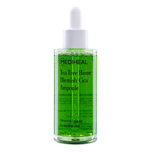 MEDIHEAL Tea Tree Biome Blemish Cica Ampoule - Αμπούλα για καταπολέμηση των κηλίδων και μείωση του ερεθισμού