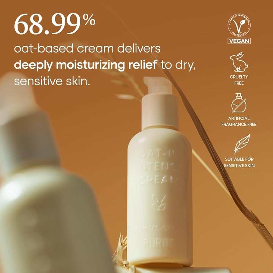 Purito Oat-in Intense Cream - Ενυδατική κρέμα για ξηρές και ταλαιπωρημένες επιδερμίδες