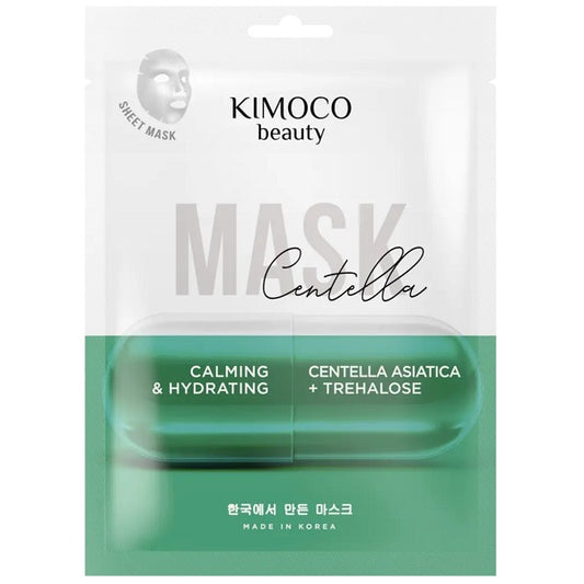KIMOCO Calming Sheet Mask Centella & Trehalose - Eνυδατική μάσκα προσώπου με Καταπραϋντική δράση