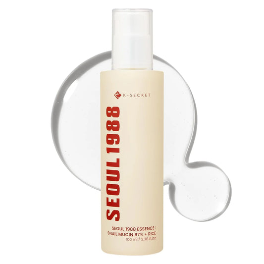 K-SECRET SEOUL 1988 Essence: Snail Mucin 97% + Rice - Ενυδατικό essence για αναζωογόνηση και ανανέωση