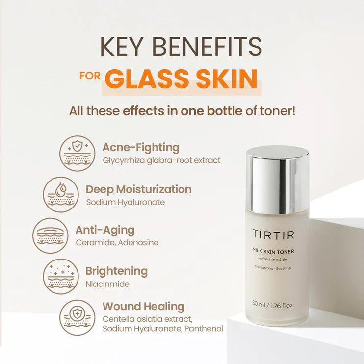 Tirtir Milk Skin Toner Light 20ml - Τονωτική λοσιόν για την αναζωογόνηση και καταπράυνση της επιδερμίδας