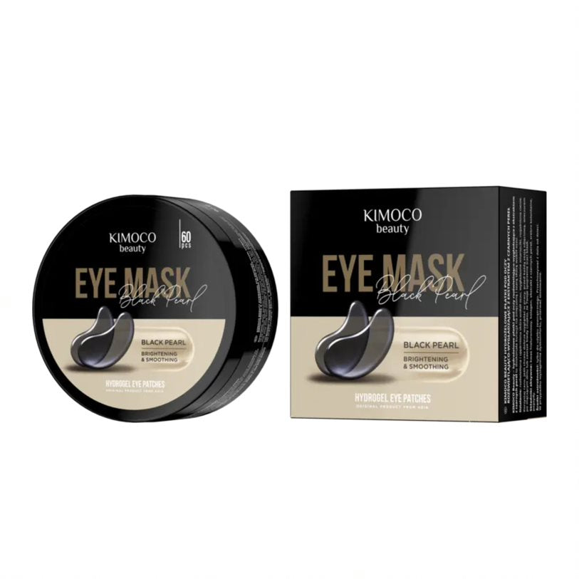 KIMOCO Hydrogel Eye Patches with Black Pearl 60pc - Μάσκα Ματιών για Λάμψη και Λείανση με Εκχύλισμα Μαύρης Πέρλας