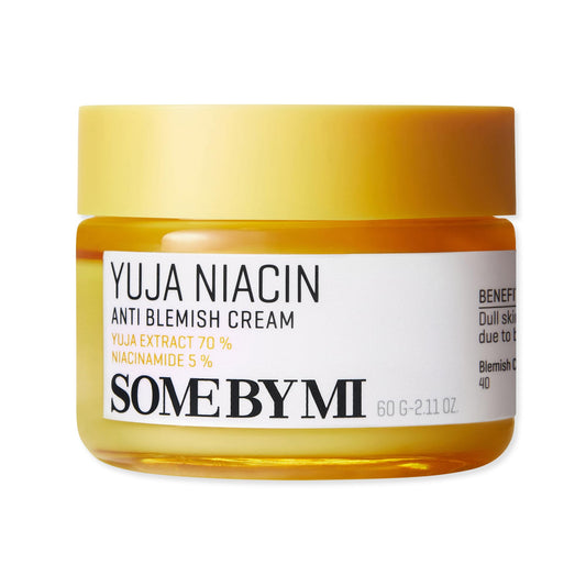 Some By Mi Yuja Niacin Anti Blemish Cream - Κρέμα Προσώπου για Ενυδάτωση, Αντιγήρανση & Ατέλειες με  Νιασιναμίδη