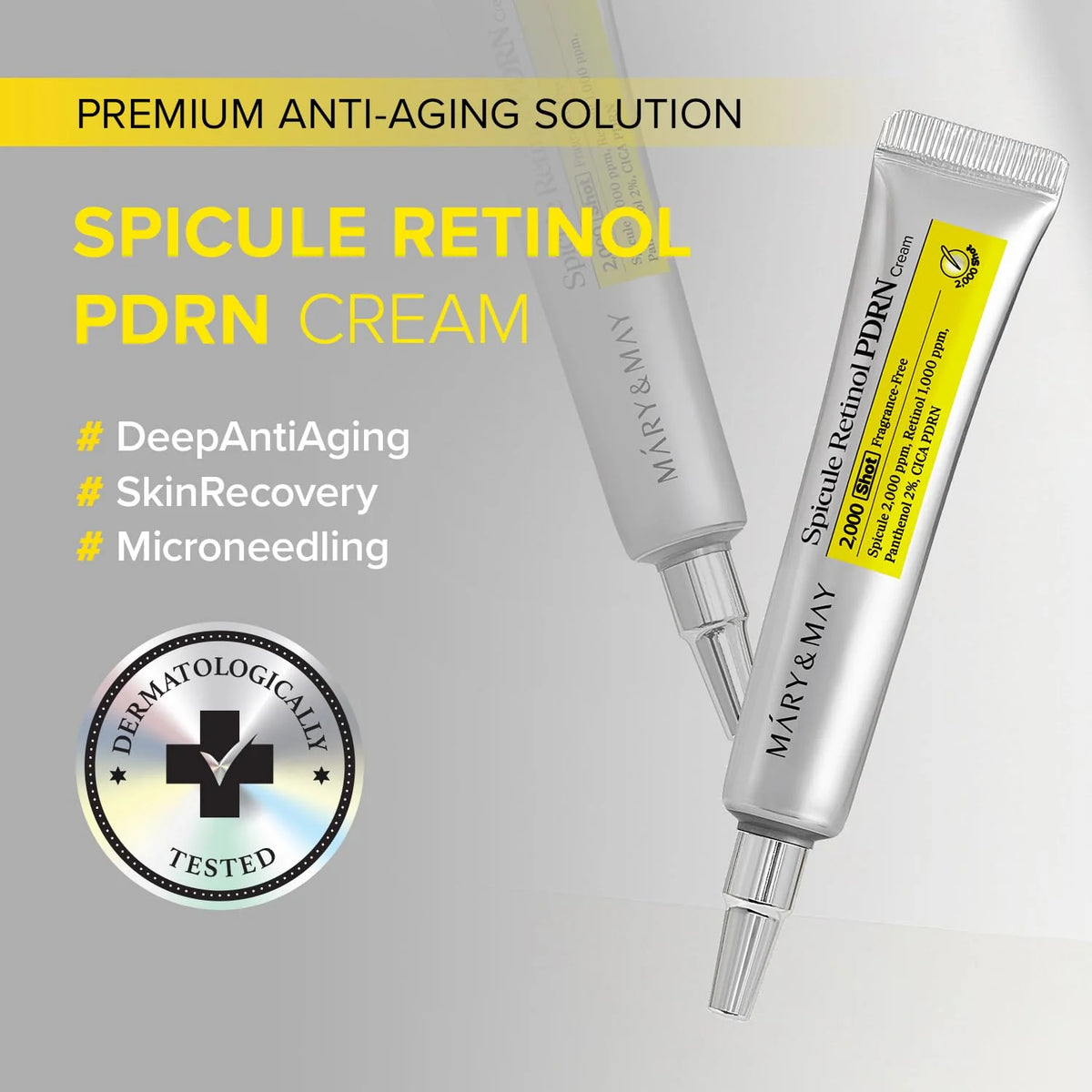 Mary&May Spicule Retinol PDRN Cream - Κρέμα Αναγέννησης για Πόρους, Ρυτίδες & Ομοιόμορφη Όψη