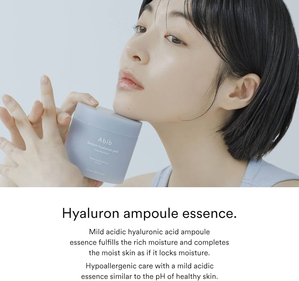 Abib Sedum Hyaluron Pad Hydrating Touch - Υποαλλεργικά toner pads για βαθιά ενυδάτωση