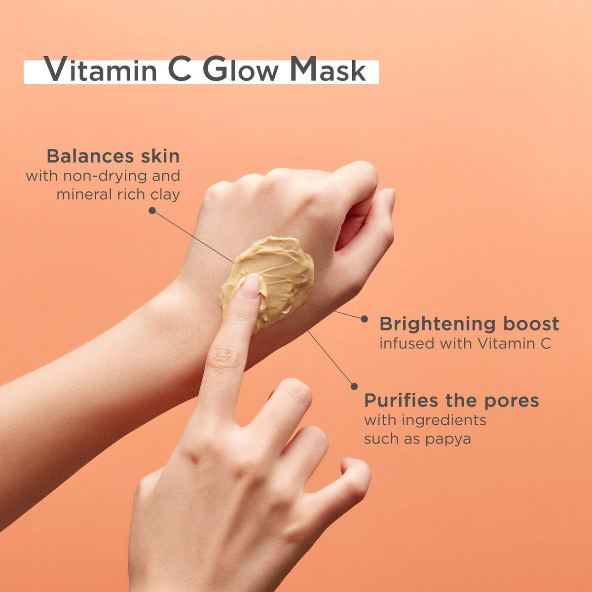 HANSKIN Vitamin C Glow Mask - Mάσκα προσώπου κατά των πανάδων για λάμψη και βαθιά ενυδάτωση