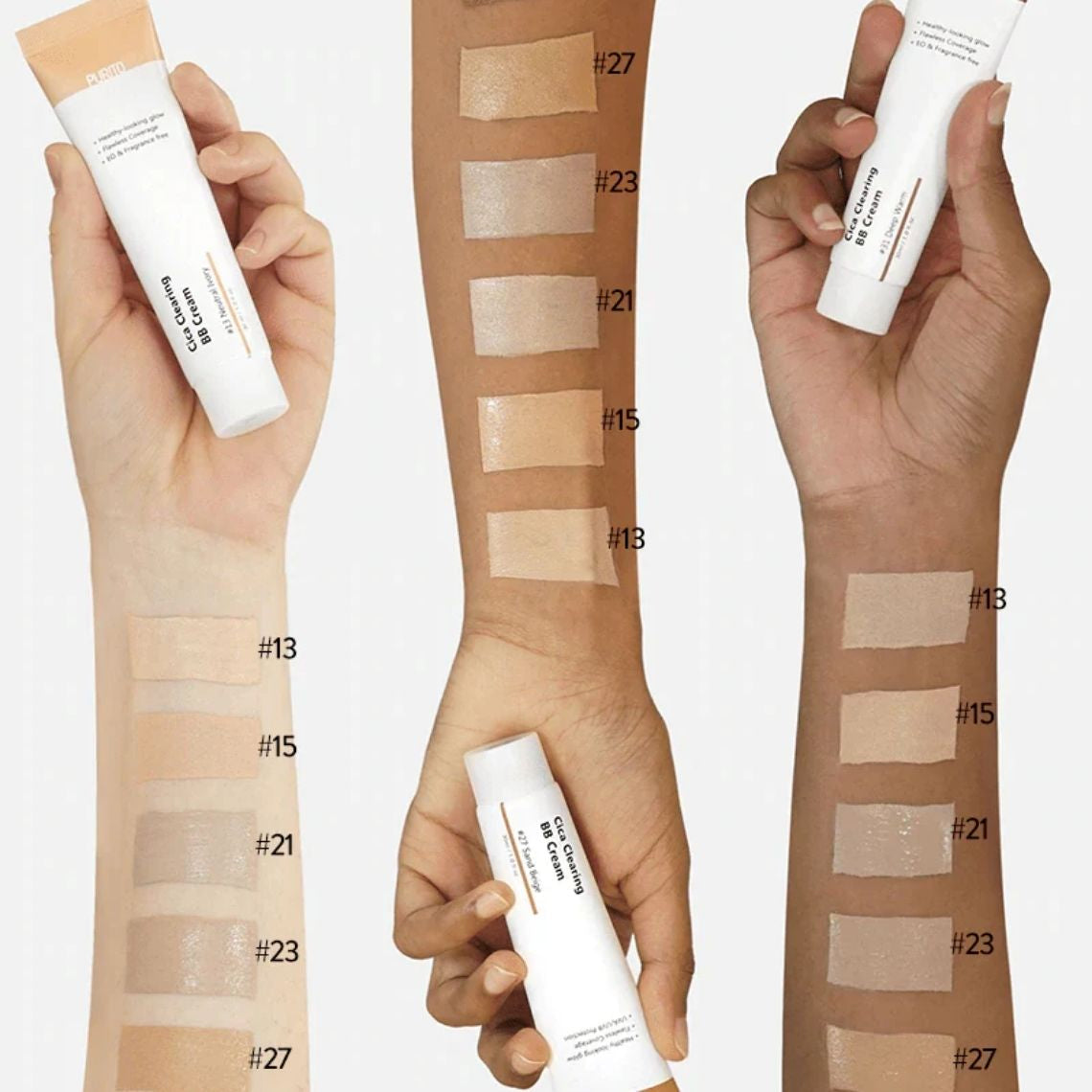 Purito Cica Clearing BB Cream - Κρέμα προσώπου για κάλυψη με αντηλιακή προστασία