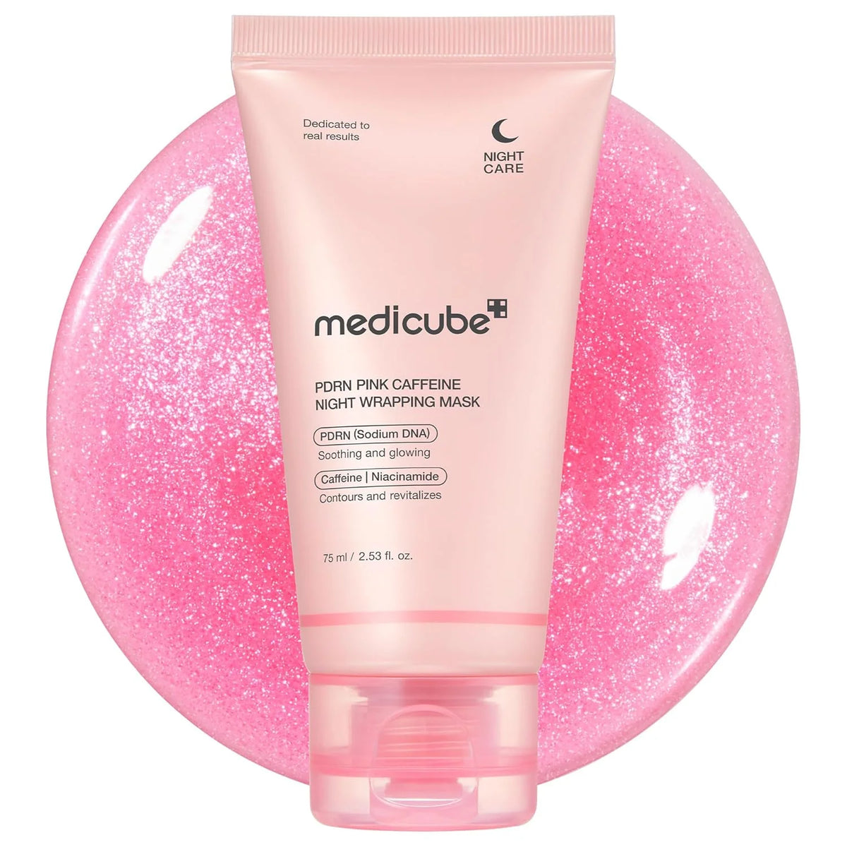 Medicube – PDRN Pink Caffeine Night Wrapping Mask - Μάσκα Νύχτας με PDRN & Καφεΐνη για Σύσφιξη & Λάμψη