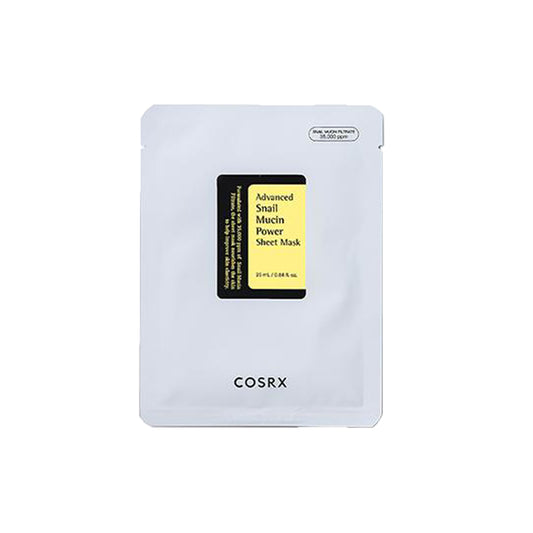 COSRX - Advanced Snail Mucin Power Sheet Mask - Μάσκα Προσώπου για Λάμψη / Ενυδάτωση / Αντιγήρανση / Αναζωογόνηση / Καθαρισμό