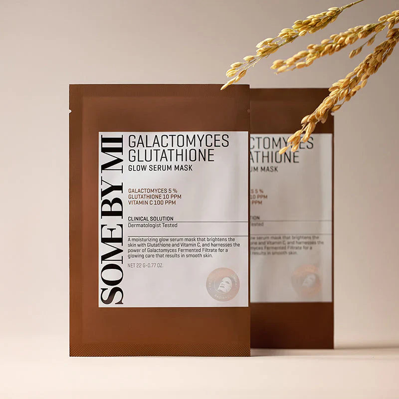 Some By Mi Galactomyces Glutathione Glow Serum Sheetmask - Υφασμάτινη μάσκα προσώπου για λειά λαμπερή επιδερμίδα