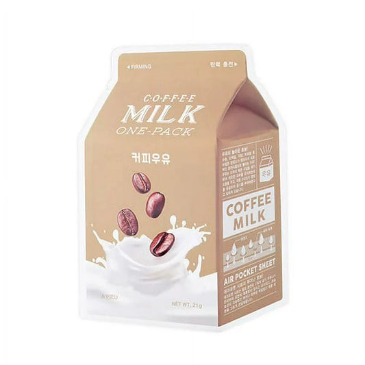 A'pieu Coffee Milk One-Pack Face Mask - Mάσκα προσώπου για ενυδάτωση και σύσφιξη