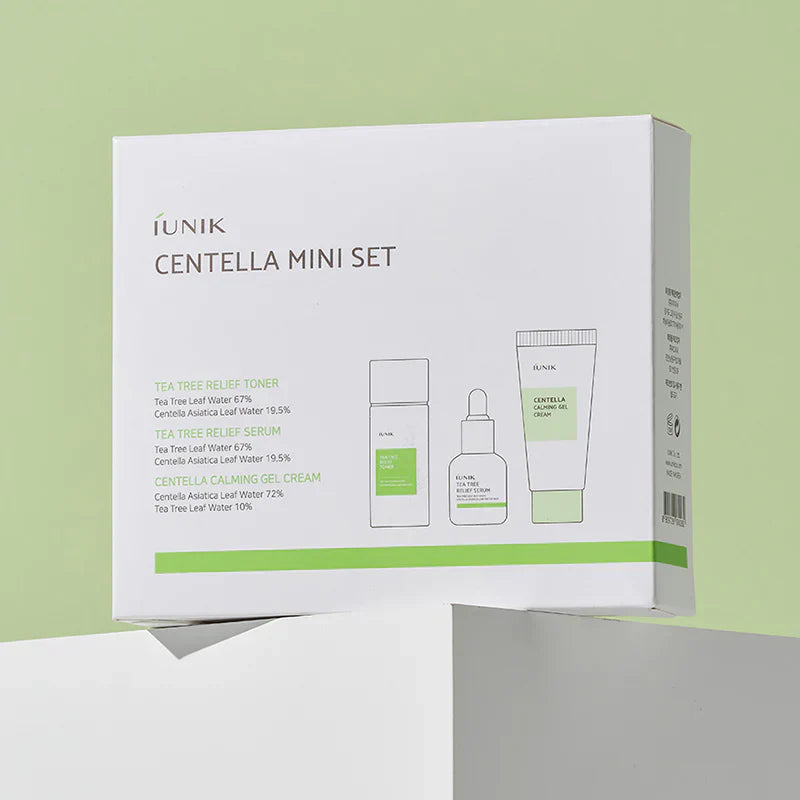 IUNIK Centella Mini Set - Σετ δώρου για να καταπραύνει και να ενισχύσει το ευαίσθητο δέρμα