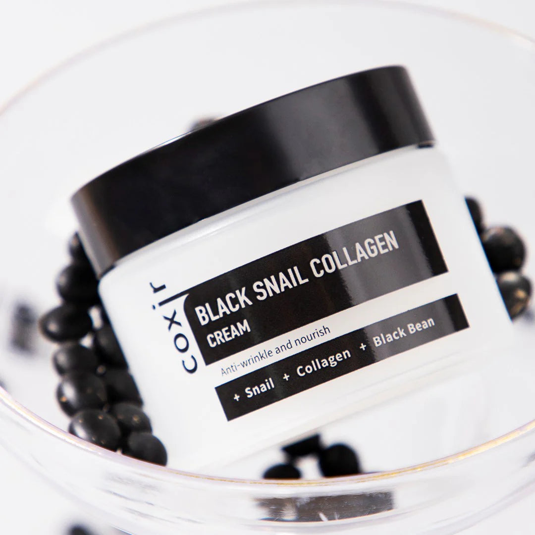 COXIR Black Snail Collagen Cream - Ενυδατική κρέμα με έκκριμα σαλιγκαριού και κολλαγόνο