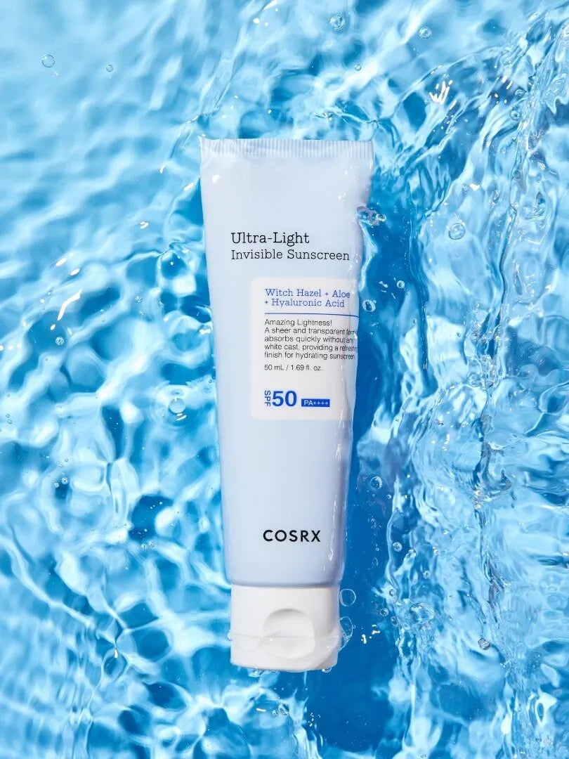 COSRX Ultra-Light Invisible Sunscreen SPF50+/PA++++ -Ενυδατική Λεπτόρρευστη Αντηλιακή Κρέμα για Όλους τους Τύπους Δέρματος
