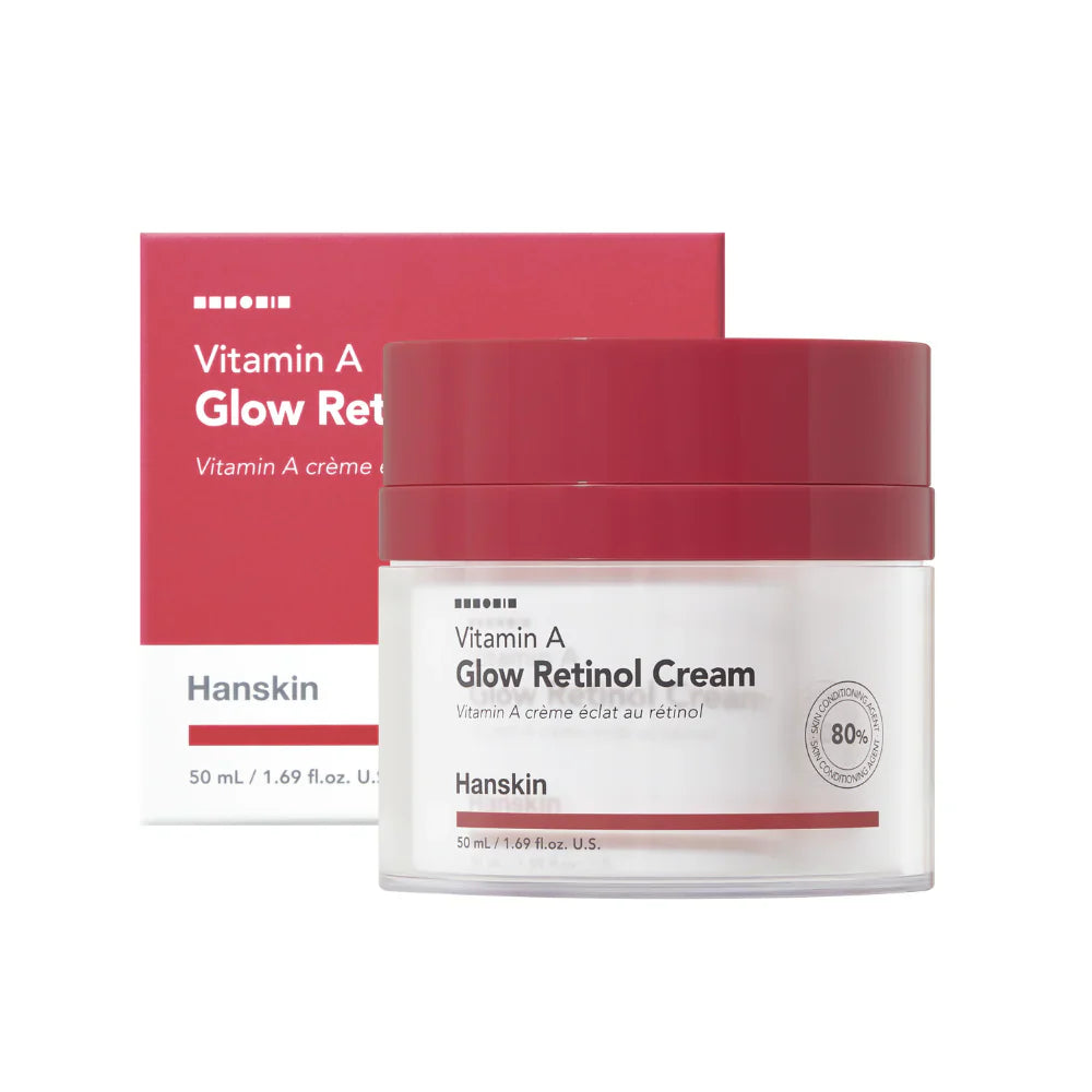 Hanskin Vitamin A Glow Retinol Cream -  Βραδινή κρέμα προσώπου με αντιγηραντική και συσφικτική δράση με καθαρή ρετινόλη