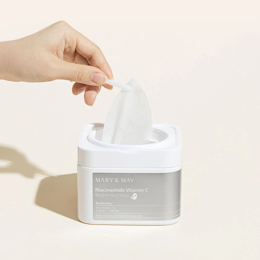 Mary&May Niacinamide Vitamin C Brightening Mask 30pcs - Υφασμάτινες μάσκες για Λάμψη