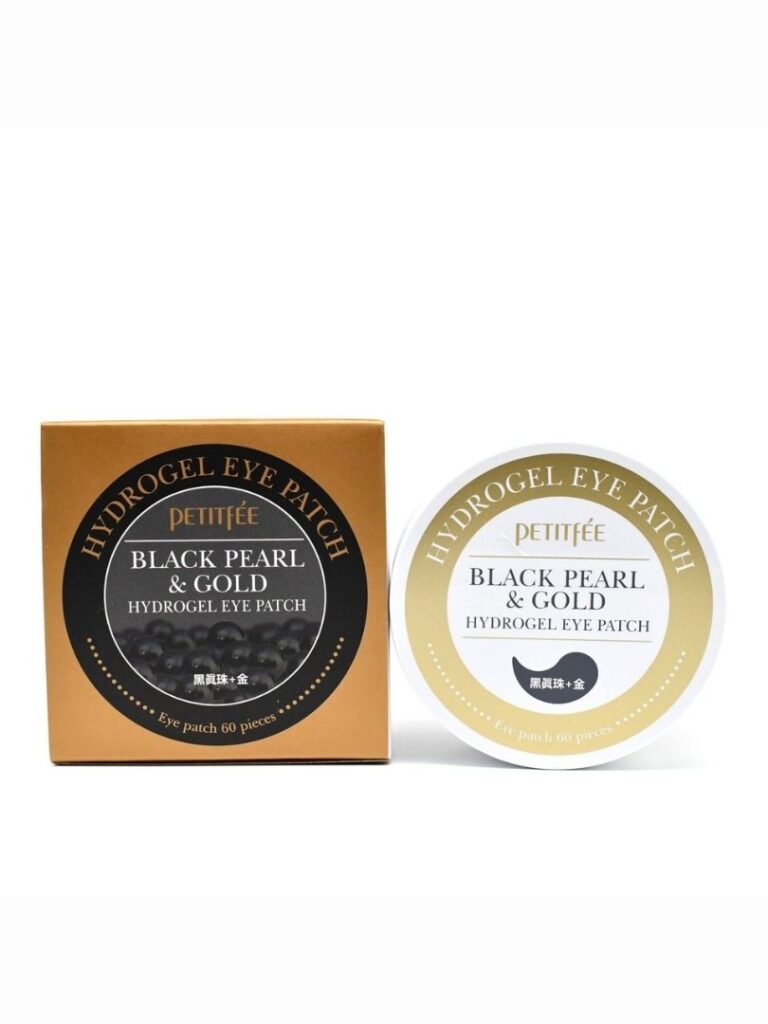 Petitfee Black Pearl & Gold Hydrogel Eye Patch 60pcs - Μάσκα υδρογέλης για γύρω από τα μάτια