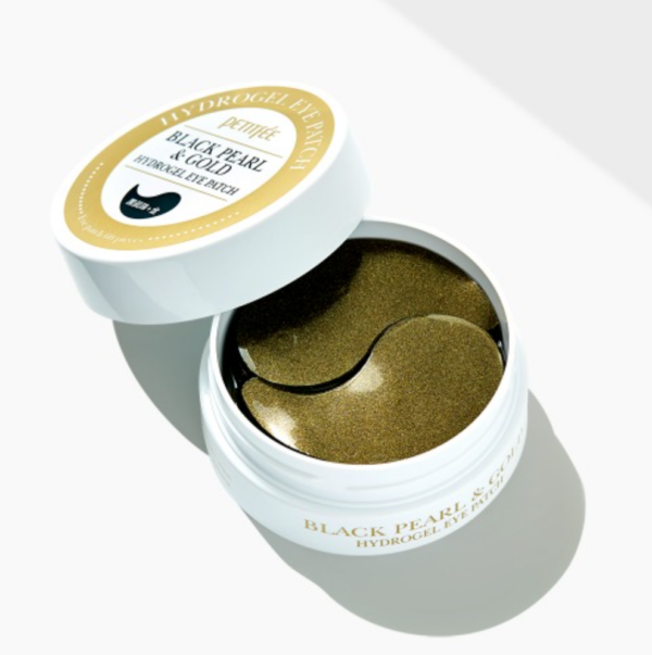 Petitfee Black Pearl & Gold Hydrogel Eye Patch 60pcs - Μάσκα υδρογέλης για γύρω από τα μάτια