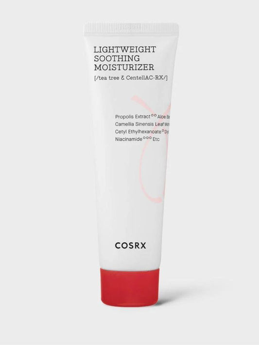 COSRX AC Collection Lightweight Soothing Moisturizer 80ml - Κρέμα Προσώπου για Ενυδάτωση & Ρύθμιση Λιπαρότητας με Ασιατική Σεντέλα &  Αιθέριο Ελαιο Τεϊοδεντρο