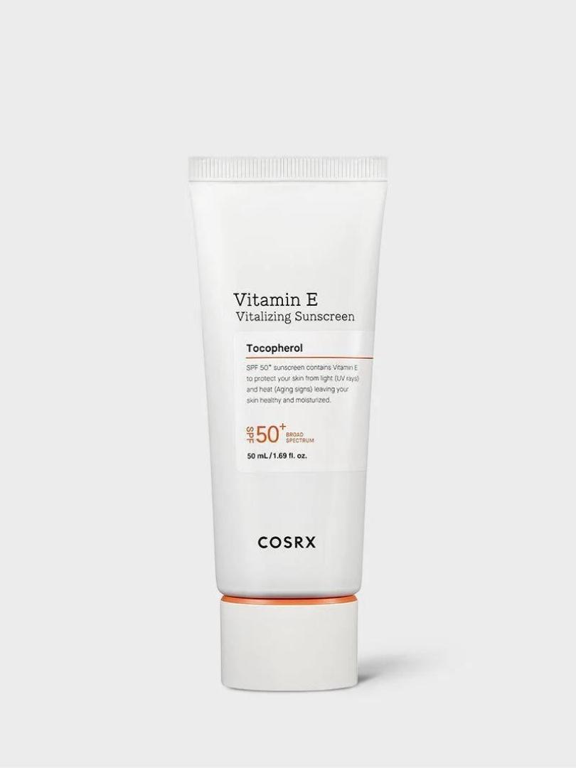 Cosrx Vitamin E Vitalizing Sunscreen SPF 50+ - Αντηλιακό με υψηλή προστασία που ρυθμίζει την λιπαρότητα
