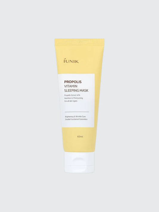 iUnik Propolis Vitamin Sleeping Mask - Επανορθωτική νυχτερινή μάσκα προσώπου με πρόπολη