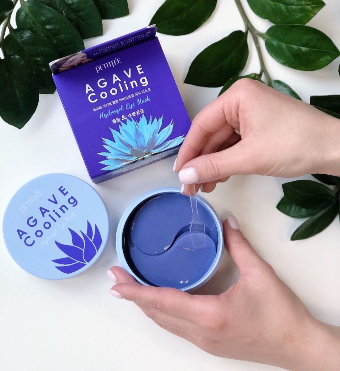 Petitfee Agave Cooling Hydrogel Eye Mask 60pcs -  Μάσκα Ματιών για Ενυδάτωση