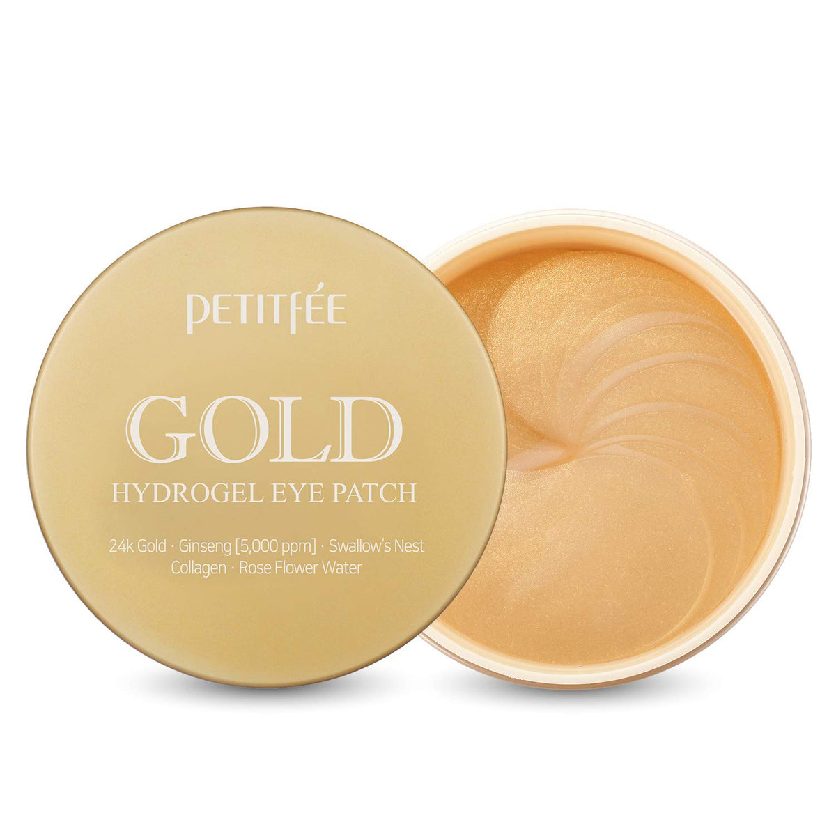 Petitfee Gold Hydrogel Eye Patch 60pcs - Μάσκα Ματιών Gold για Τόνωση και Ενυδάτωση