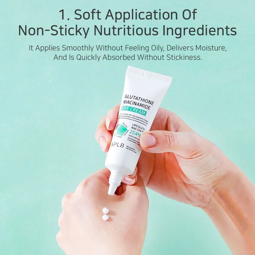 APLB Glutathione Niacinamide Eye Cream – Κρέμα Ματιών για Λάμψη & Σύσφιξη