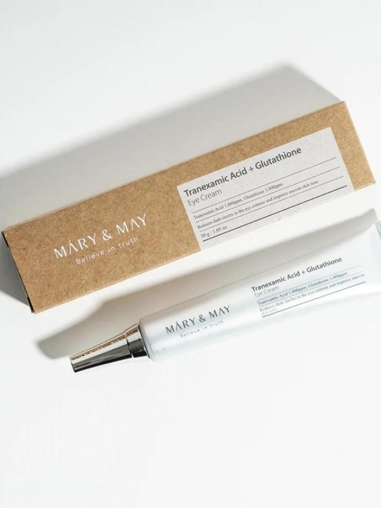 MARY & MAY - Tranexamic Acid + Glutathione Eye Cream - Κρέμα ματιών για μαύρους κύκλους
