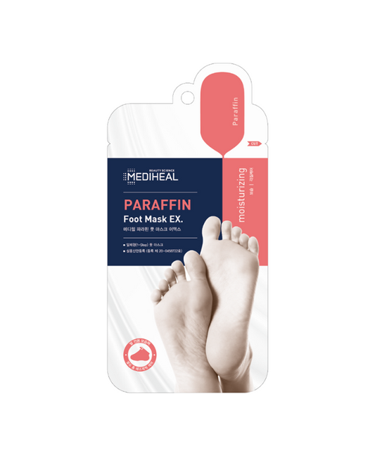 MEDIHEAL Paraffin Foot Mask EX - Μάσκα φροντίδας ποδιών για αντιμετώπιση της ξηρότητας και των σκασμένων φτέρνων